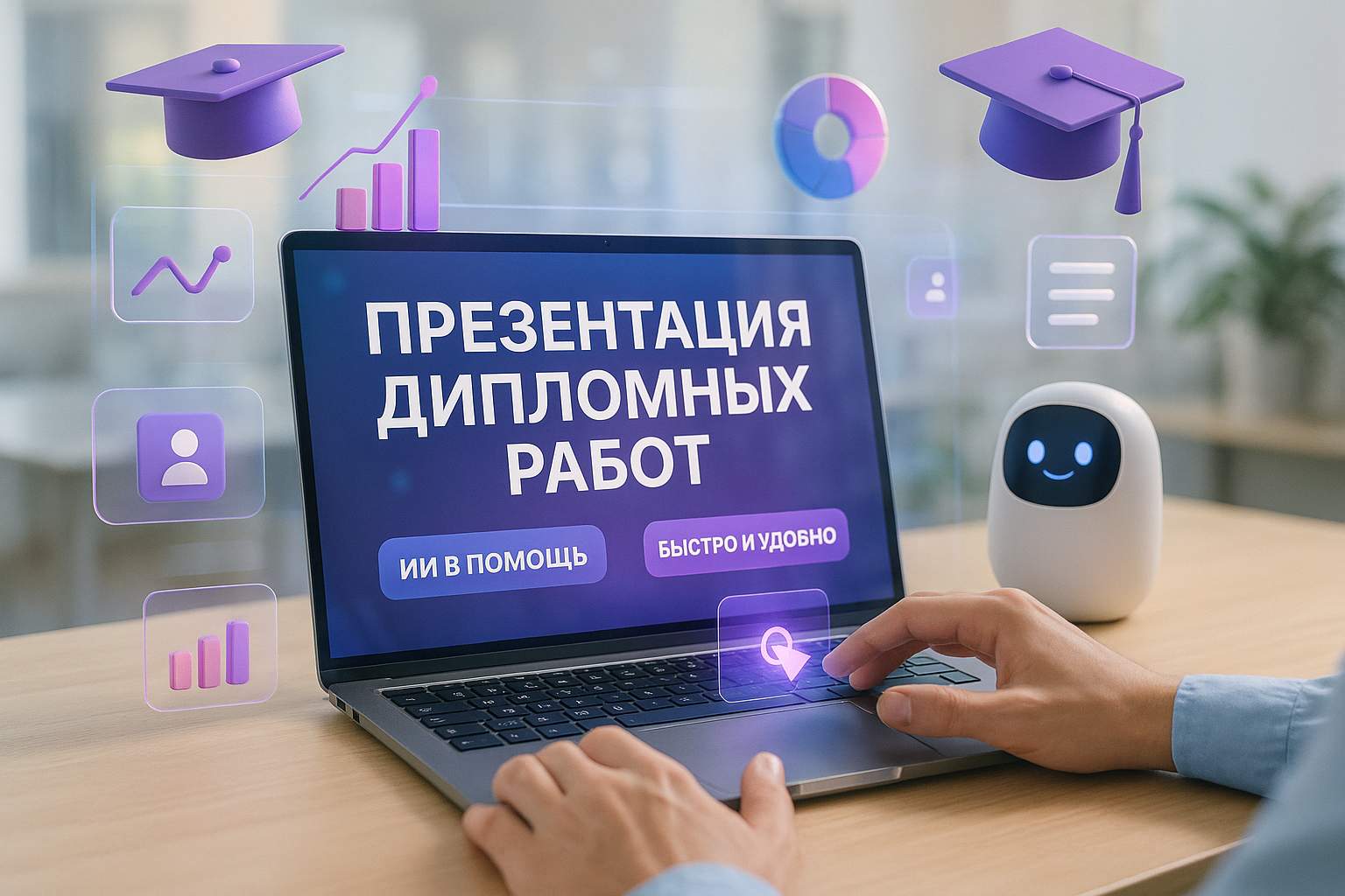 Быстрая презентация для защиты диплома: ИИ в помощь студенту