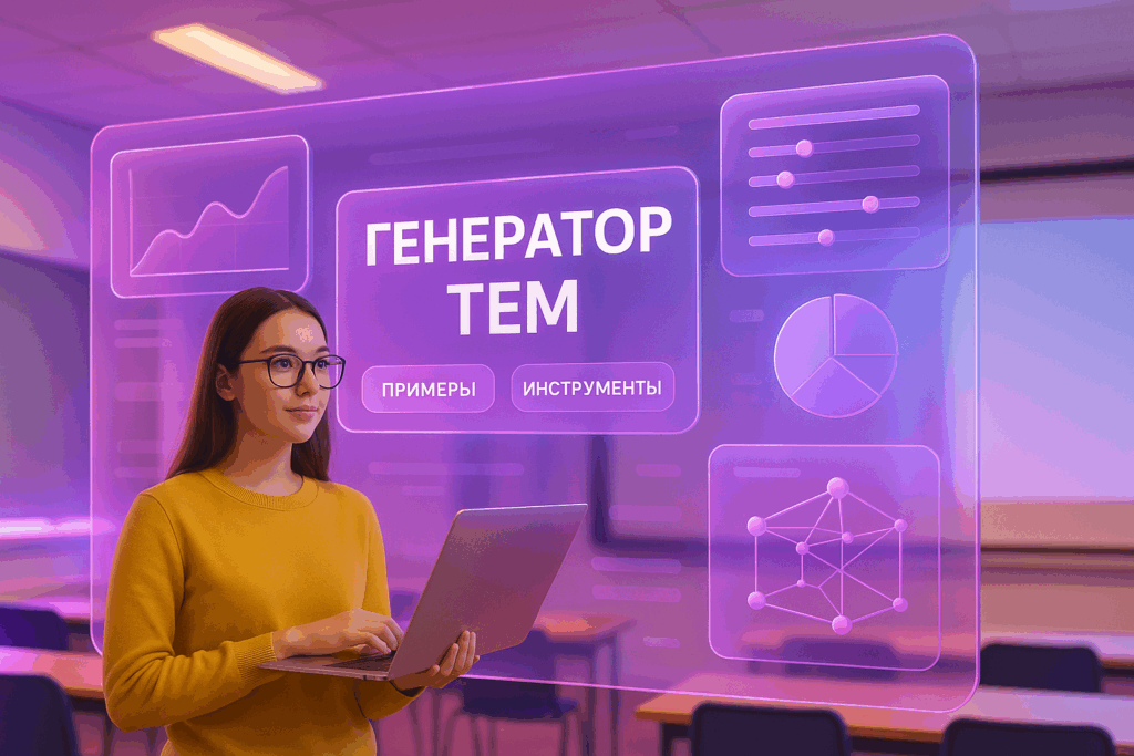 Генератор тем для презентаций: обзор 3 онлайн-инструментов плюс нейросеть-помощник