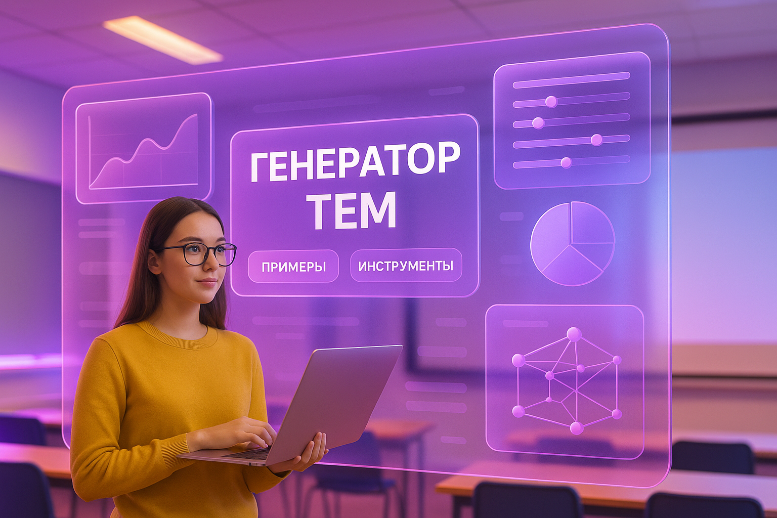 Генератор тем для презентаций: обзор 3 онлайн-инструментов плюс нейросеть-помощник