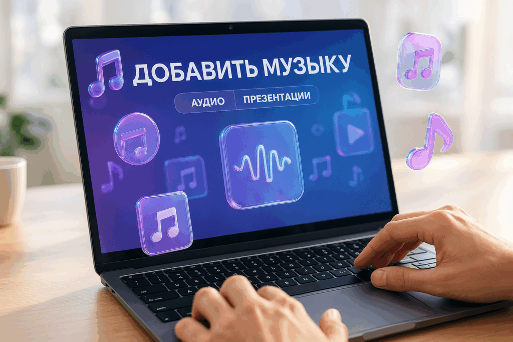 Как добавить музыку в презентацию: аудио за 5 минут