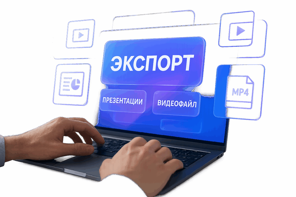 Как экспортировать презентацию в MP4: создание видеофайла