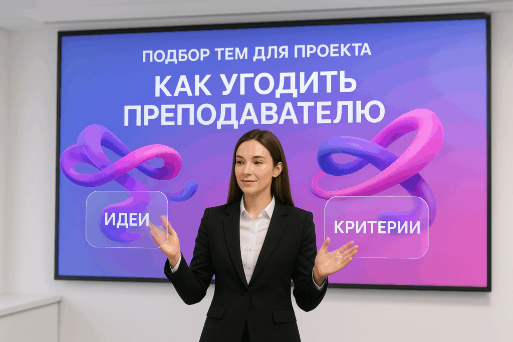 Как выбрать тему для проекта, которая точно понравится преподавателю