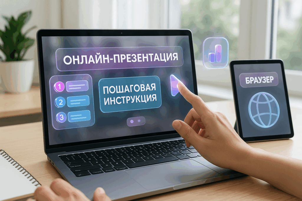 Онлайн-презентация с нуля: пошаговая инструкция в браузере