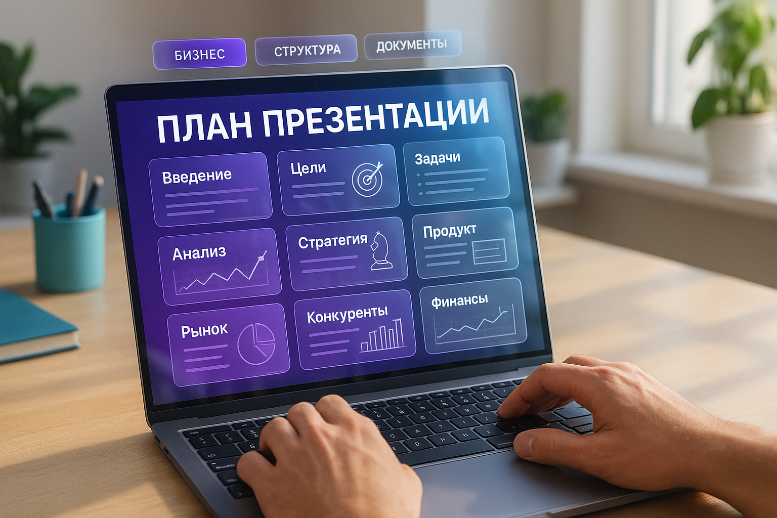 План презентации бизнес-проекта: структура из 9 разделов