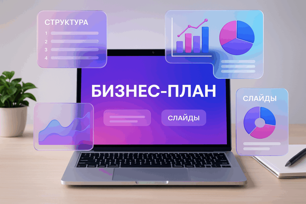 Презентация на тему бизнес-план: структура из 12 слайдов