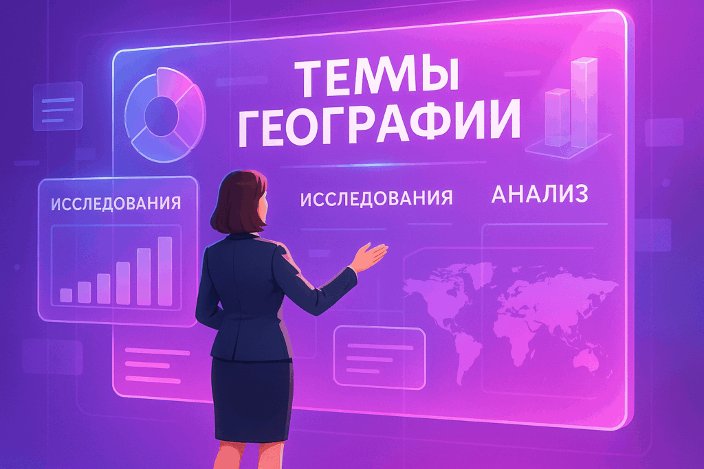 Презентация по географии: 25 тем для доклада 2025
