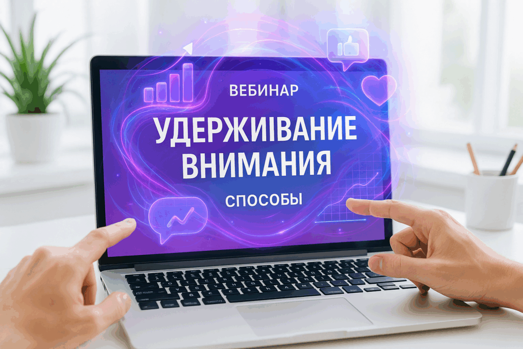 Презентация для вебинара: 8 способов удержать внимание онлайн
