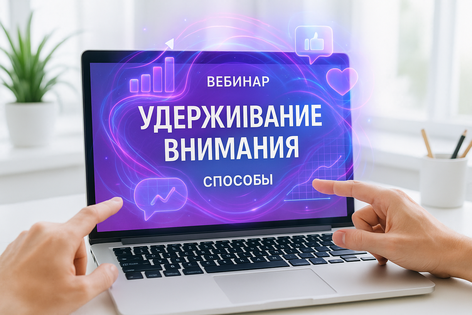 Презентация для вебинара: 8 способов удержать внимание онлайн