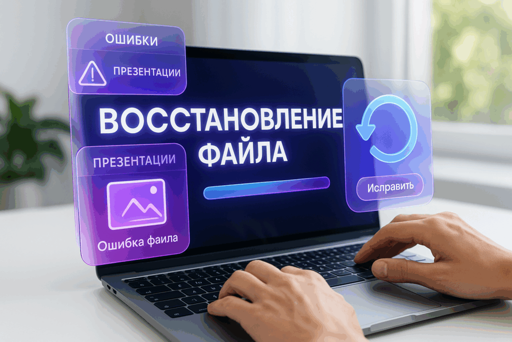 Презентация показывает ошибку при открытии: восстановление поврежденного файла