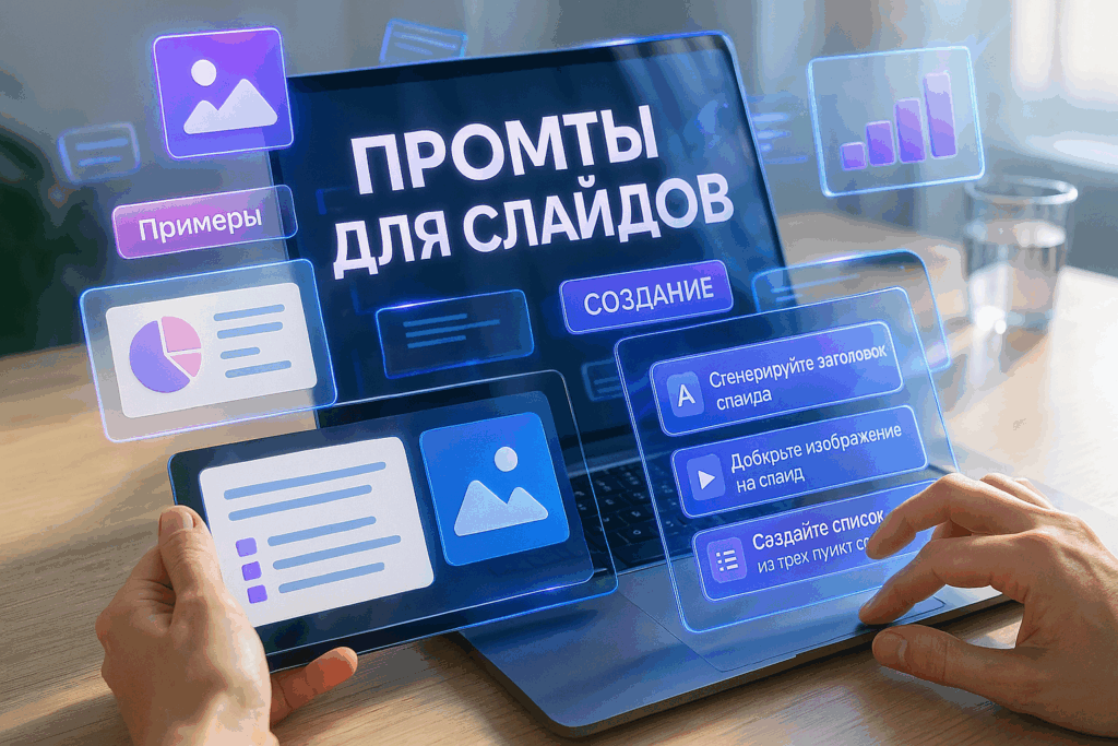 Промты для создания контента слайдов: ТОП-12 запросов с примерами