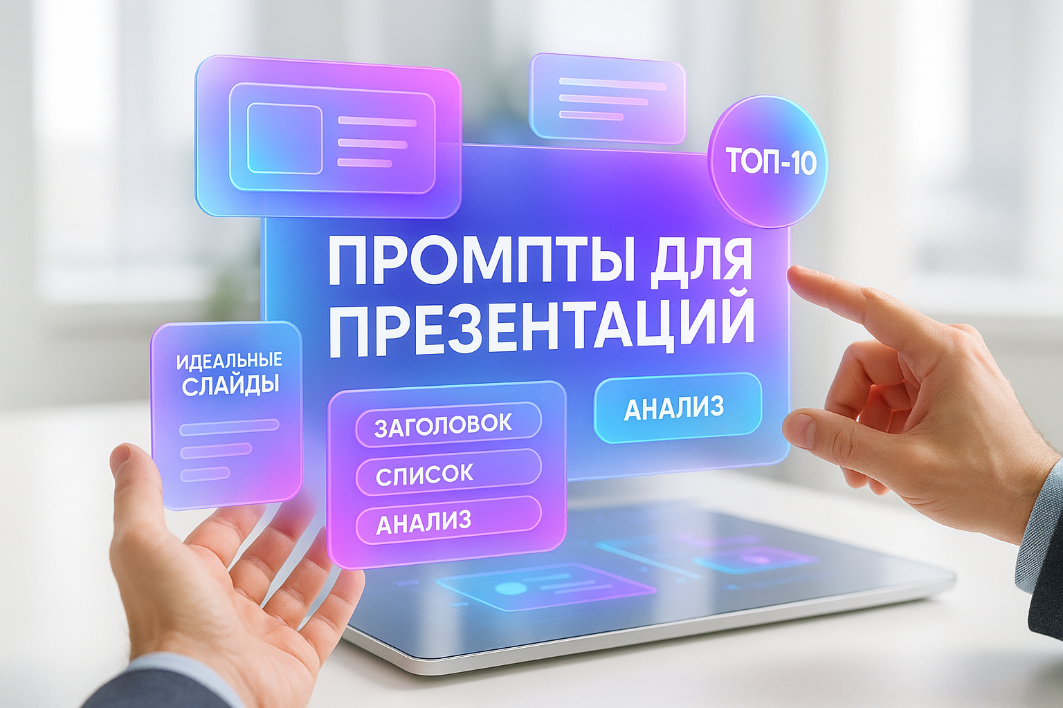 Промты для презентаций с ИИ: ТОП-10 запросов для идеальных слайдов 2025