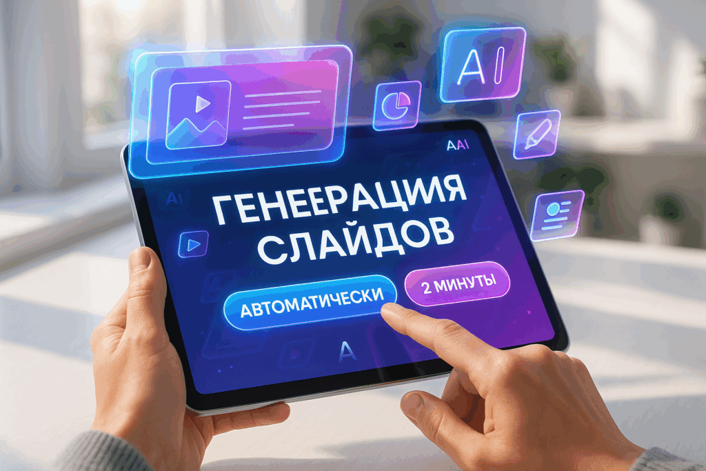 Как автоматически создать слайды: генерация презентации нейросетью за 2 минуты