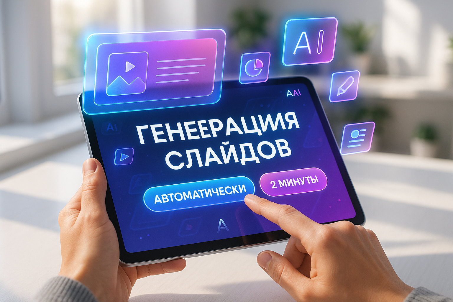 Как автоматически создать слайды: генерация презентации нейросетью за 2 минуты