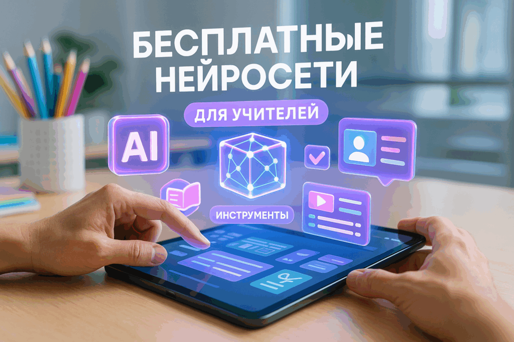 Бесплатные нейросети для учителей: 5 ИИ-инструментов для образования 2025