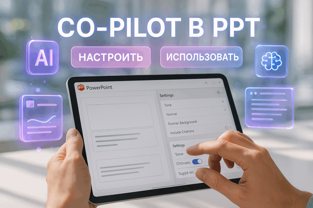 Copilot в Microsoft PowerPoint: настройка и использование ИИ за 5 минут