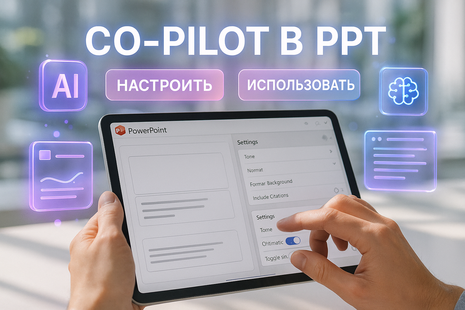 Copilot в Microsoft PowerPoint: настройка и использование ИИ за 5 минут