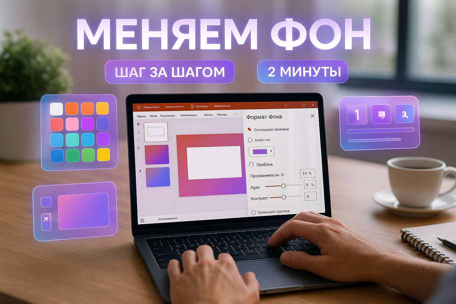 Как изменить фон презентации в PowerPoint: пошаговая настройка за 2 минуты