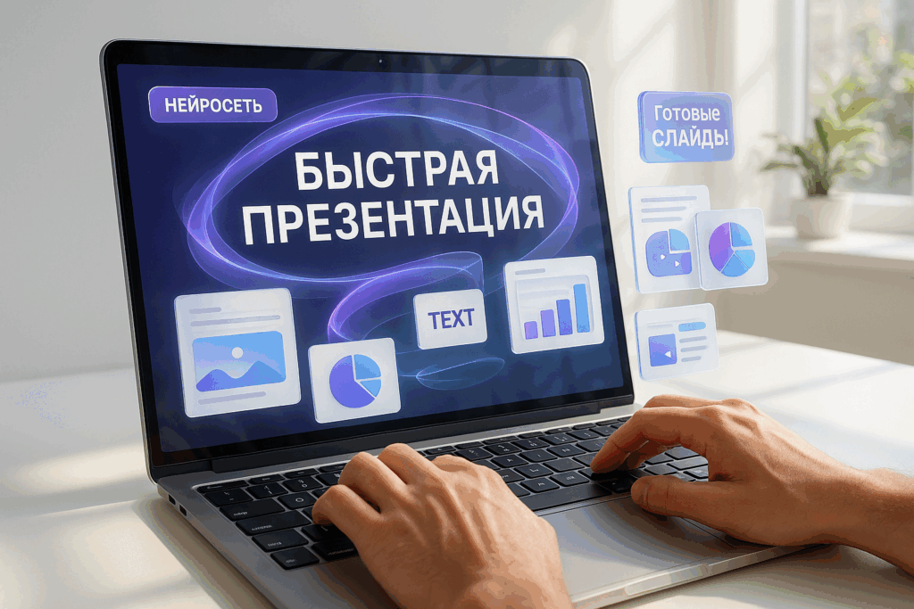Как быстро создать презентацию с нейросетью: готовые слайды за 5 минут без дизайнера