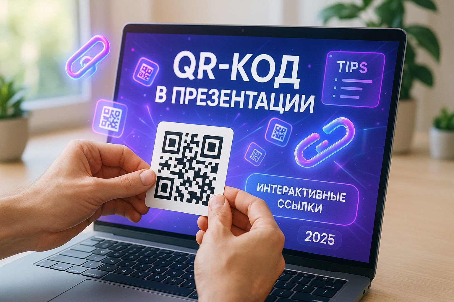 Как добавить QR-код в презентацию: создание интерактивных ссылок 2025