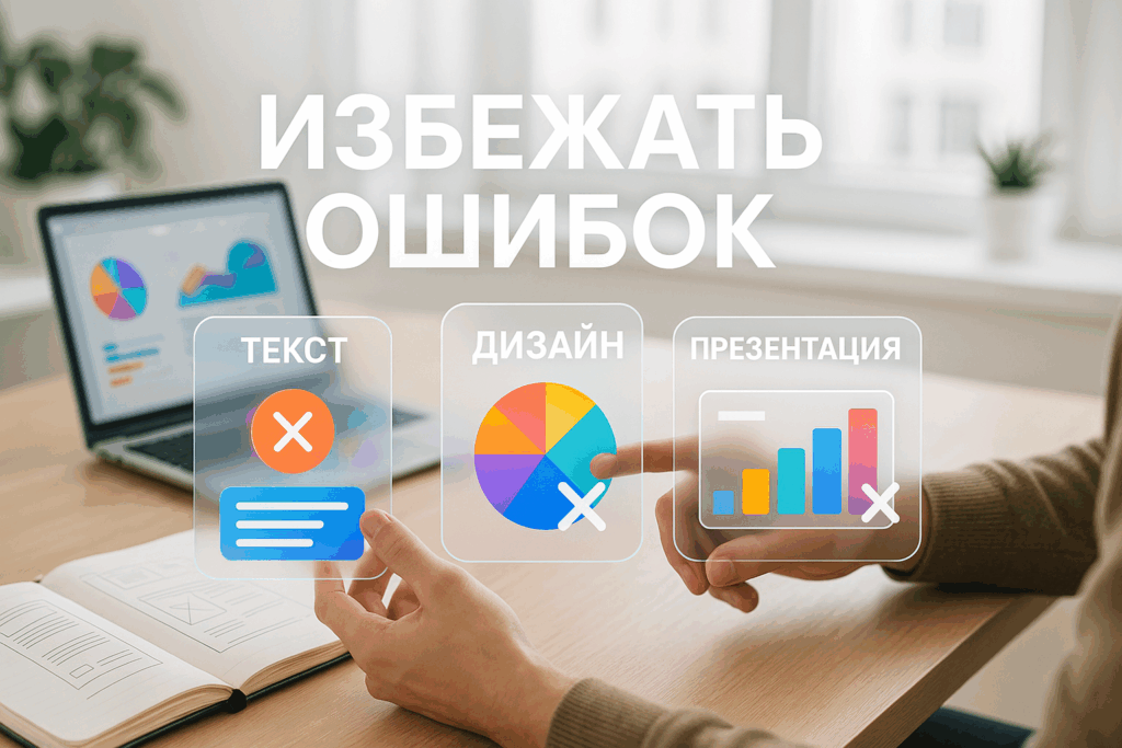 Как избежать ошибок в презентациях — 10 частых промахов в тексте и дизайне