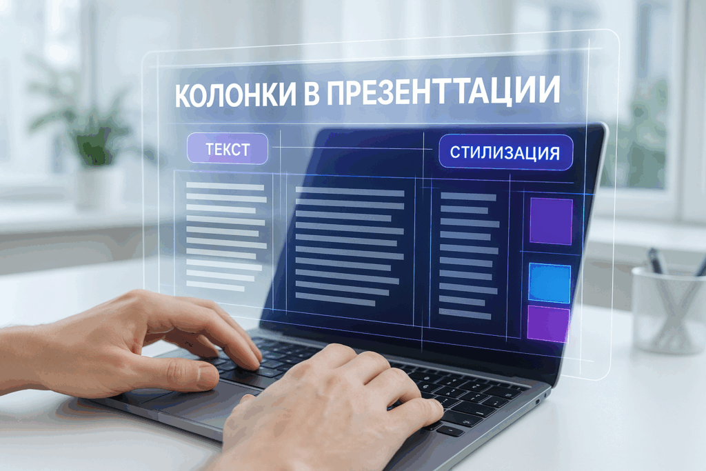 Как сделать колонки в презентации: многоколоночный текст за 1 минуту