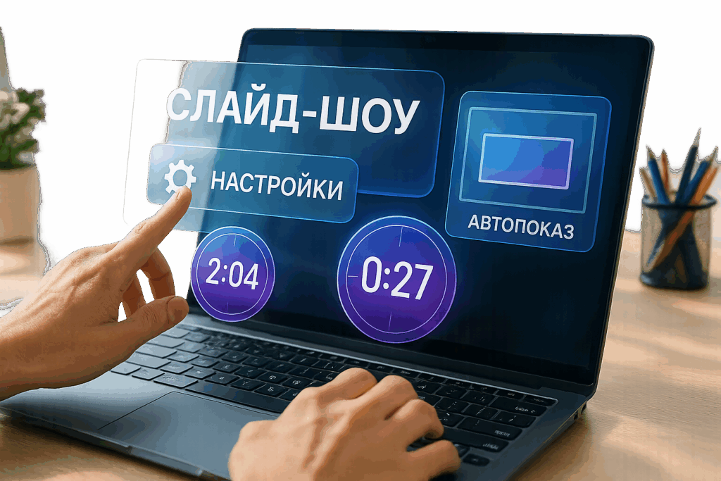 Как сделать слайд-шоу из презентации: настройка автоматического показа за 2 минуты