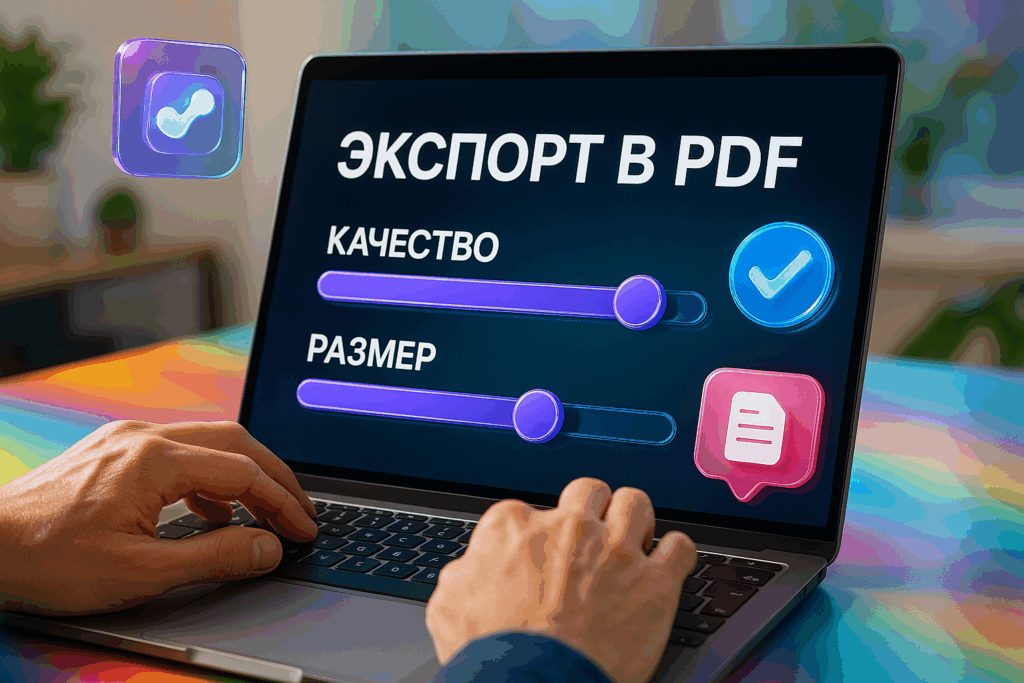 Как сохранить презентацию в PDF — настройки качества и размера файла