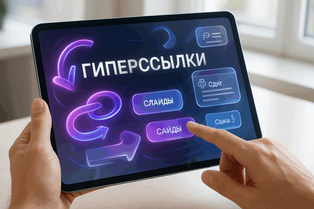 Как создать гиперссылки в презентации — переходы между слайдами и на сайты