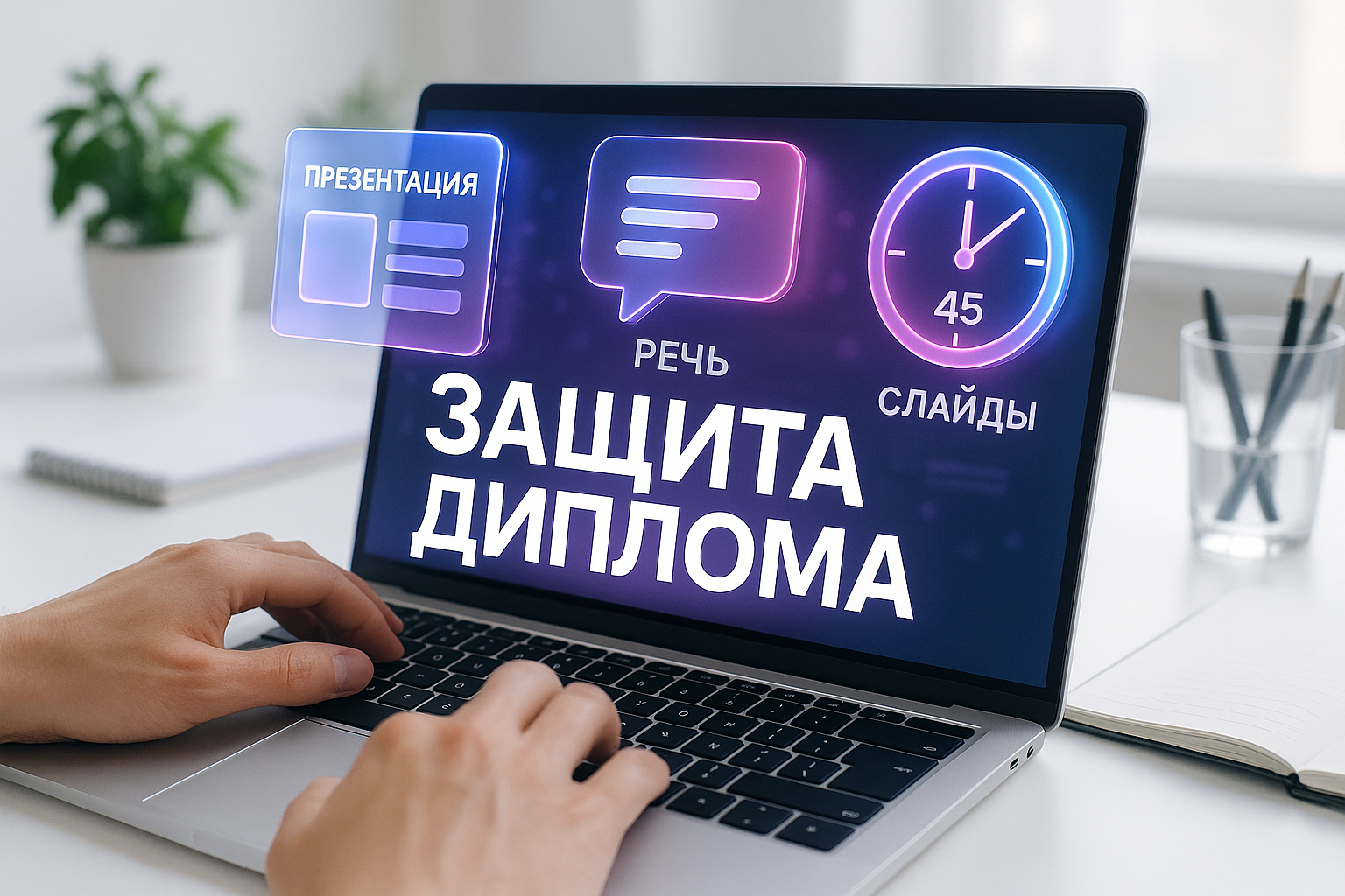 Как создать презентацию для защиты диплома — речь на 7–10 минут и слайды