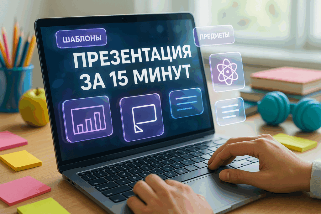 Как создать школьную презентацию за 15 минут — готовые шаблоны по предметам