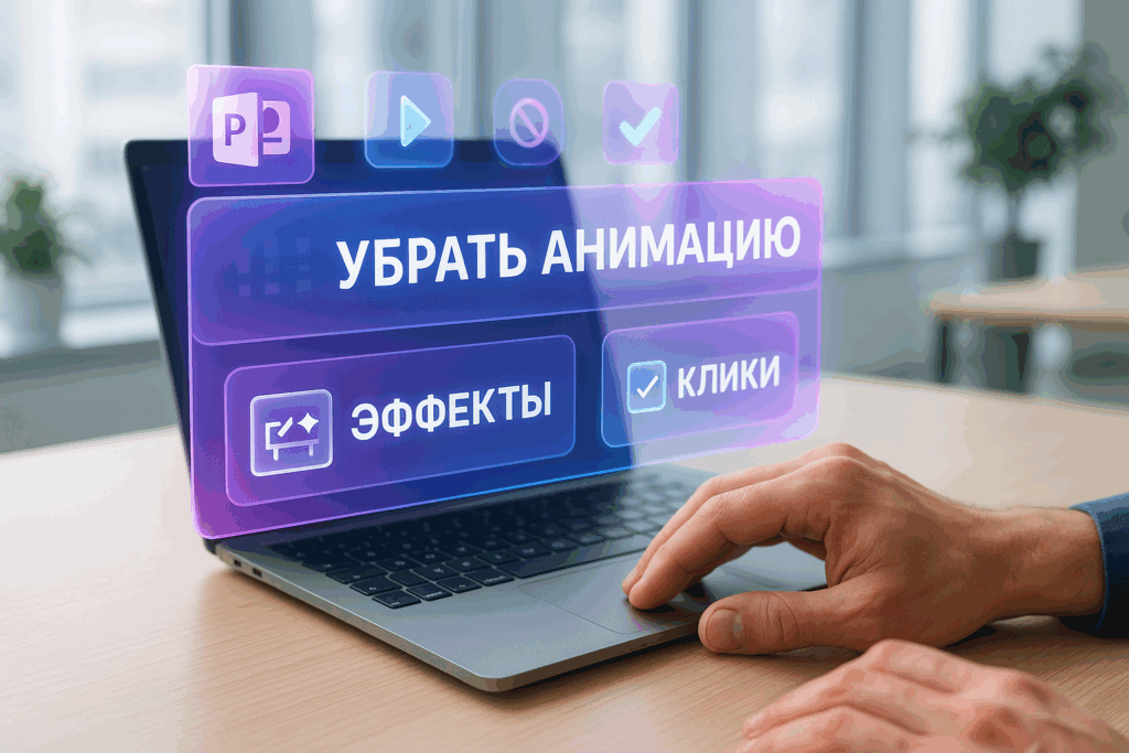 Как убрать анимацию из презентации PowerPoint: отключение эффектов за 3 клика