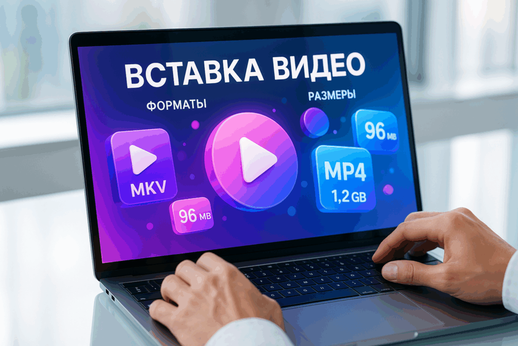 Как вставить видео в презентацию — поддерживаемые форматы и размеры файлов