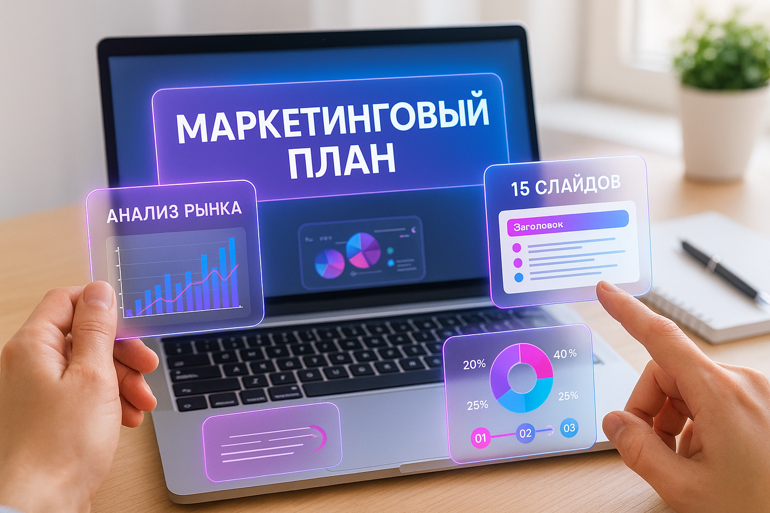Как создать маркетинговый план в презентации — анализ рынка на 15 слайдах