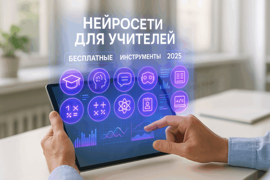 Нейросети для учителей 2025: 10 бесплатных ИИ-инструментов для образования