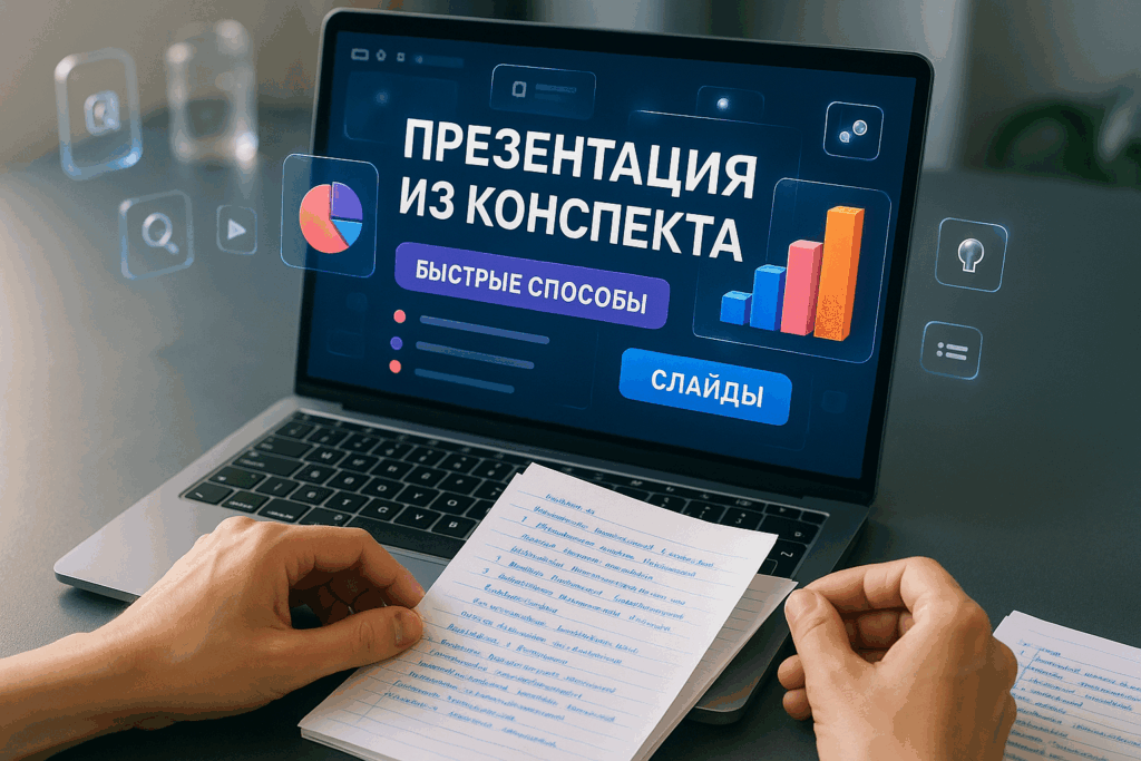 Как сделать презентацию из конспекта: 4 быстрых способа создания слайдов