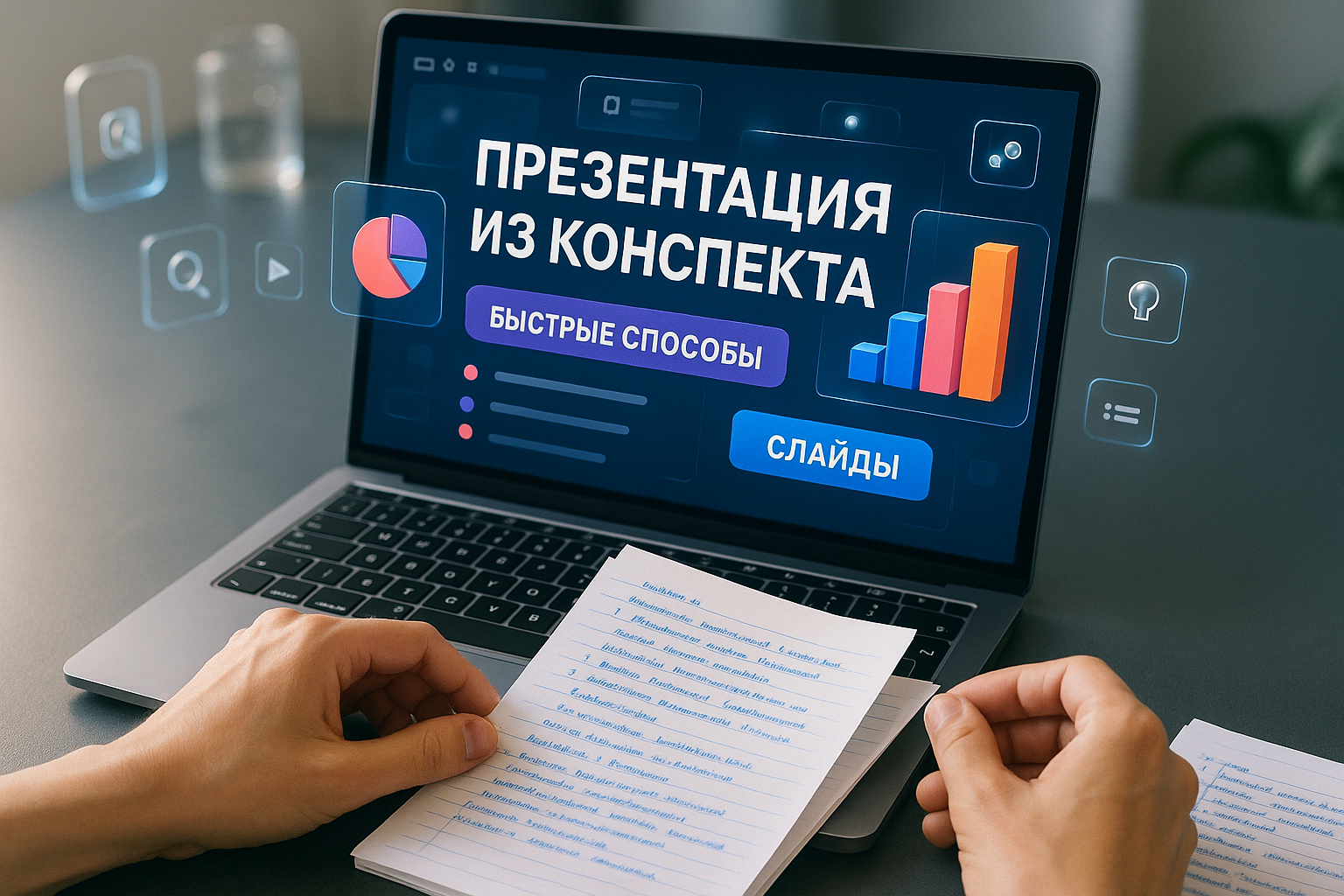 Как сделать презентацию из конспекта: 4 быстрых способа создания слайдов