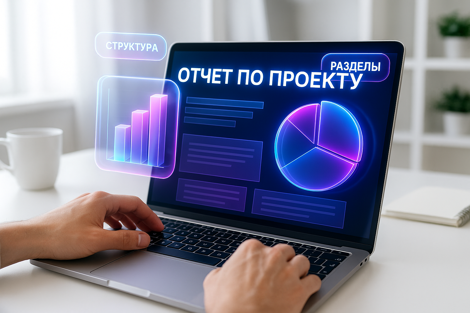 Презентация отчета по проекту: структура с 8 обязательными разделами