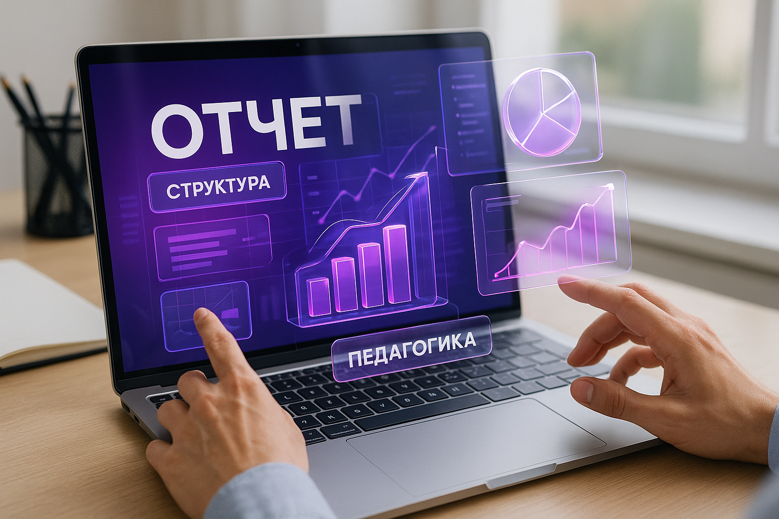 Презентация отчета по воспитательной работе: структура для педагогов