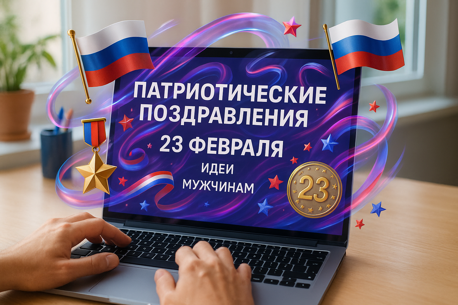 Презентация на 23 февраля: 10 патриотических поздравлений для мужчин