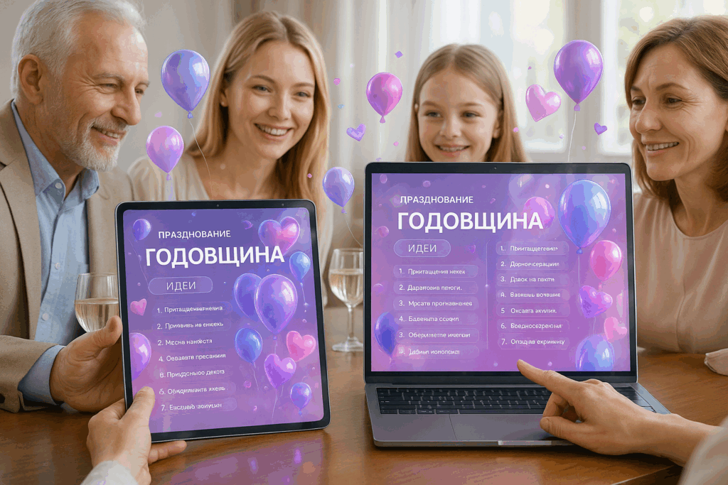 Презентация для годовщины: 10 способов празднования важных семейных дат