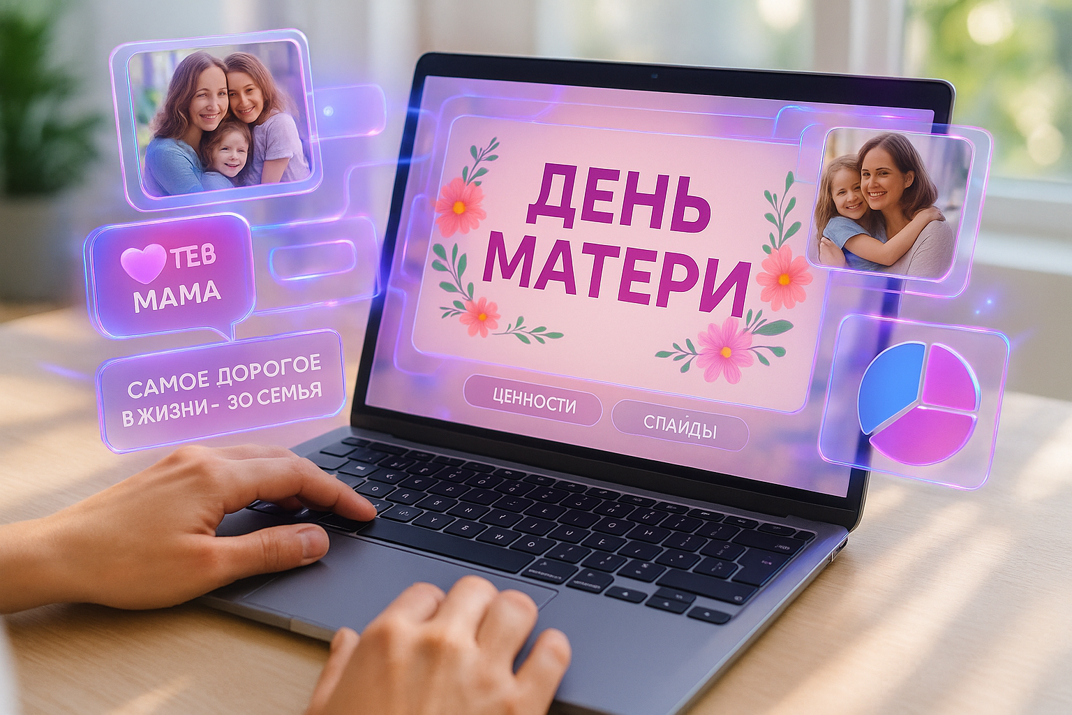 Презентация ко Дню матери: 10 трогательных слайдов о семейных ценностях