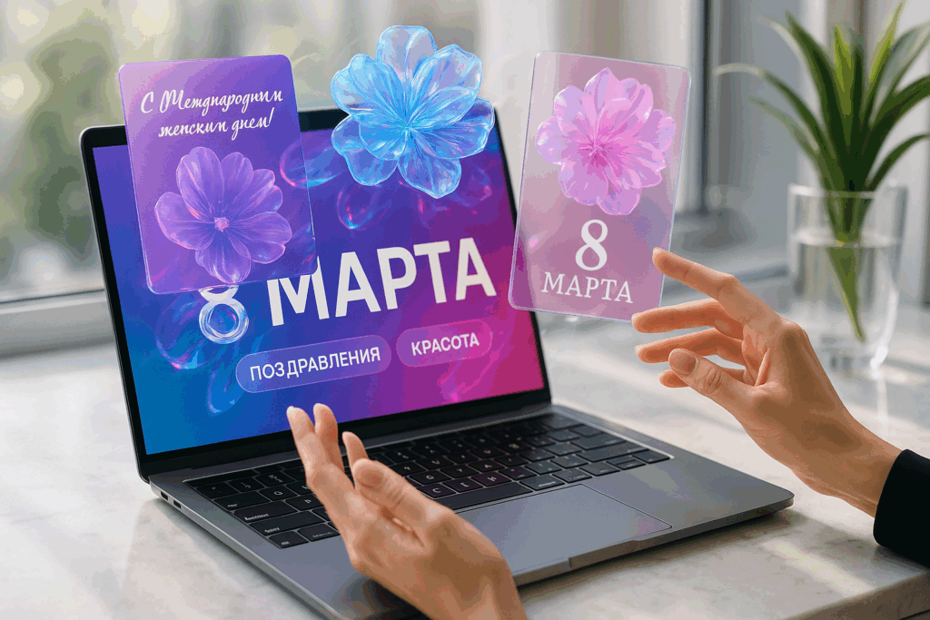 Презентация на 8 марта: 12 красивых поздравлений для женщин