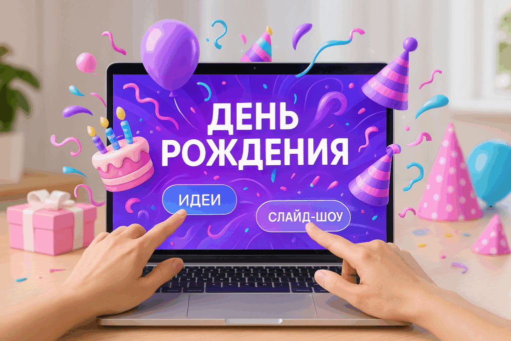 Презентация на день рождения: 10 креативных идей праздничного слайд-шоу