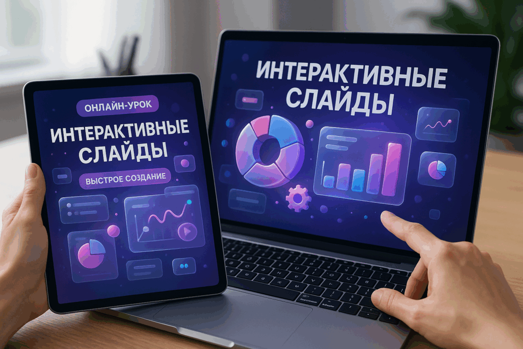 Презентация для онлайн-урока 2025: быстрое создание интерактивных слайдов
