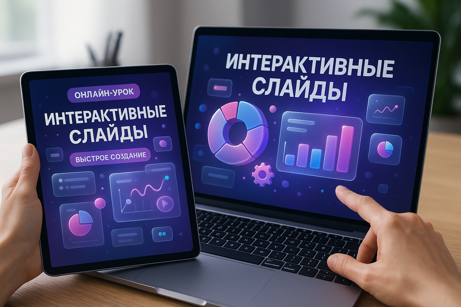 Презентация для онлайн-урока 2025: быстрое создание интерактивных слайдов
