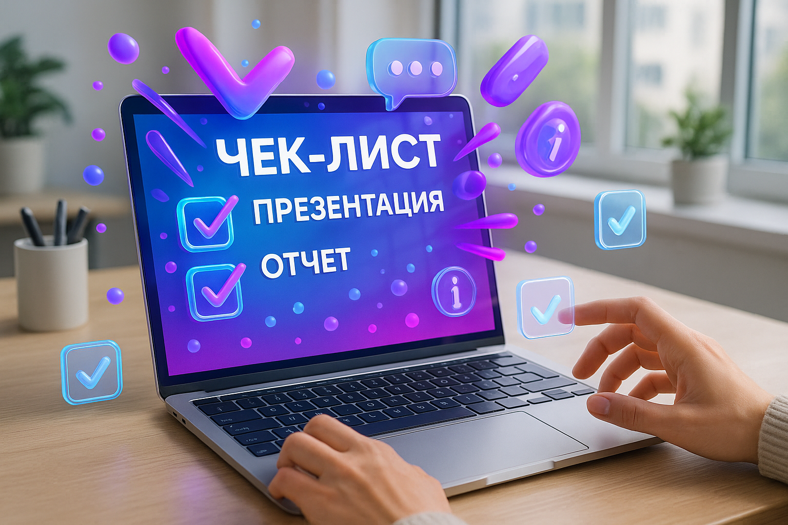 Презентация для защиты отчета по практике: чек-лист из 20 пунктов
