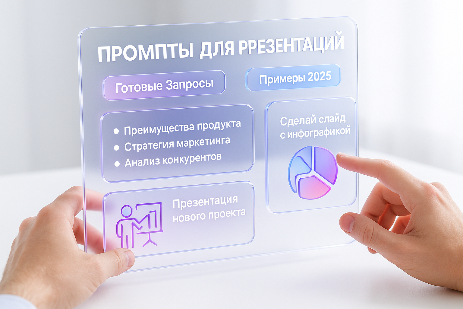 Промпты для ChatGPT создания презентаций: 25 готовых запросов с примерами 2025