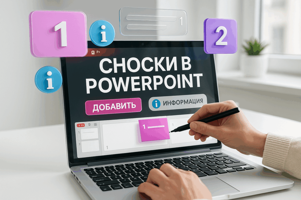 Как сделать сноску в презентации PowerPoint: добавление информации за минуту