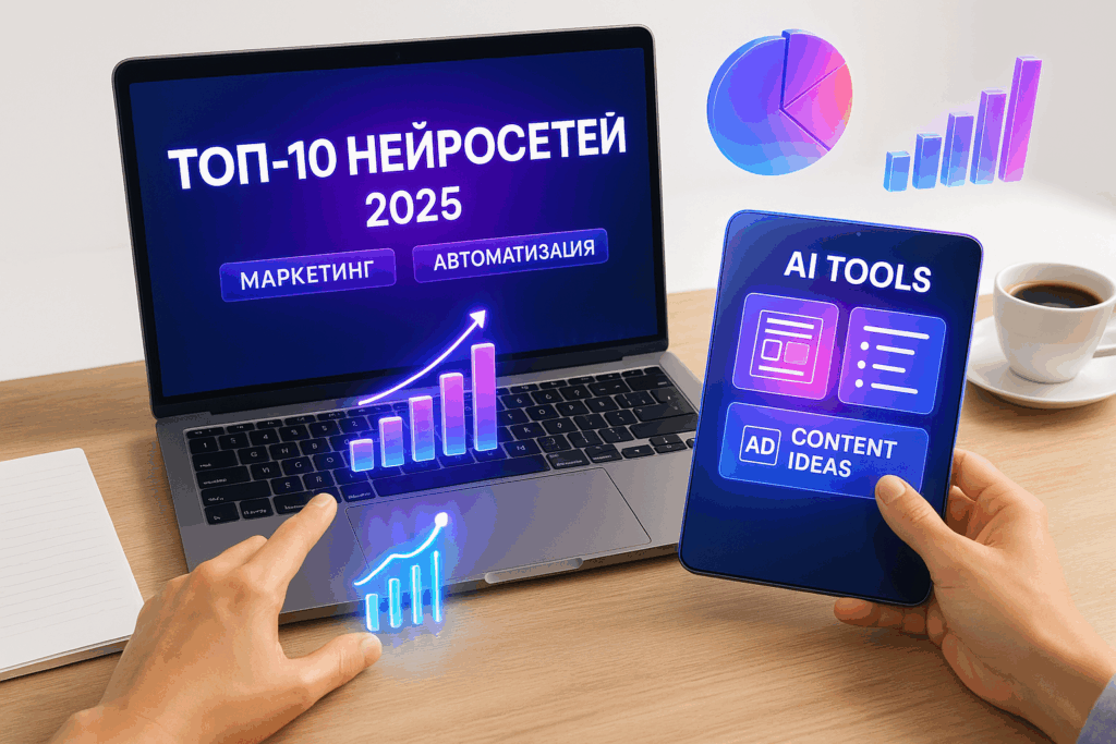 ТОП-10 нейросетей для маркетолога 2025: автоматизация рекламы и контента