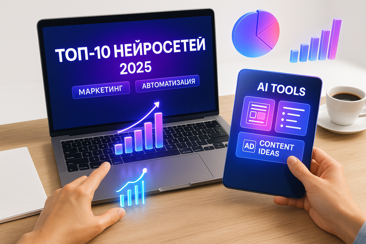 ТОП-10 нейросетей для маркетолога 2025: автоматизация рекламы и контента